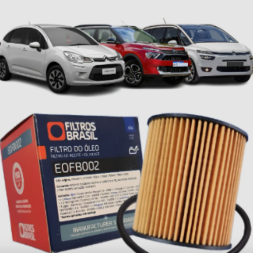 FILTRO OLEO C3/C4/PICASSO/2008/207/206/307/LAND HOUVER/CACTUS FILTROS BRASIL